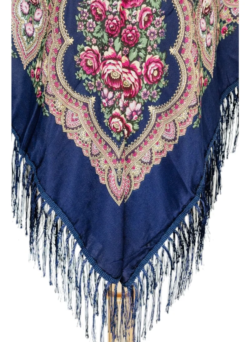 Bidani Heritage Shawl – Sapphire Floral